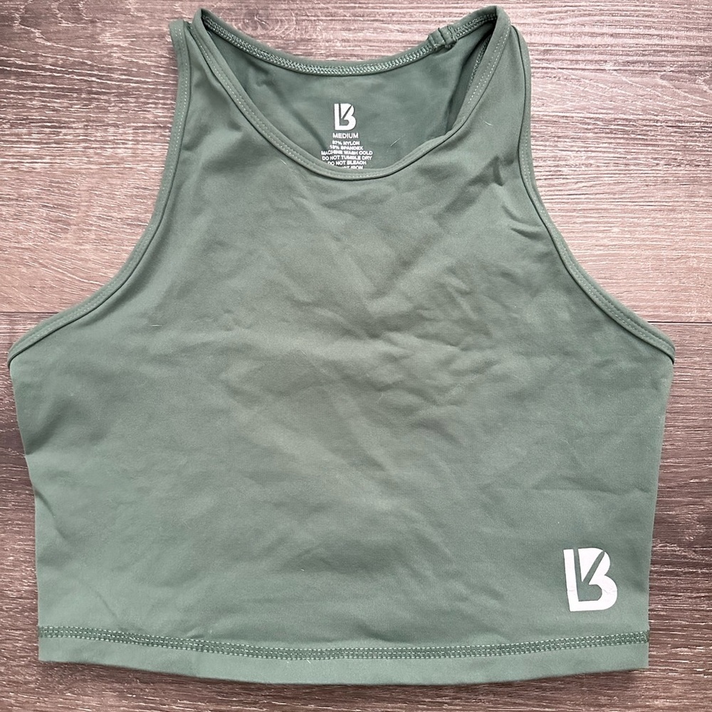 Buffbunny Aurora Olive Green Crop Top